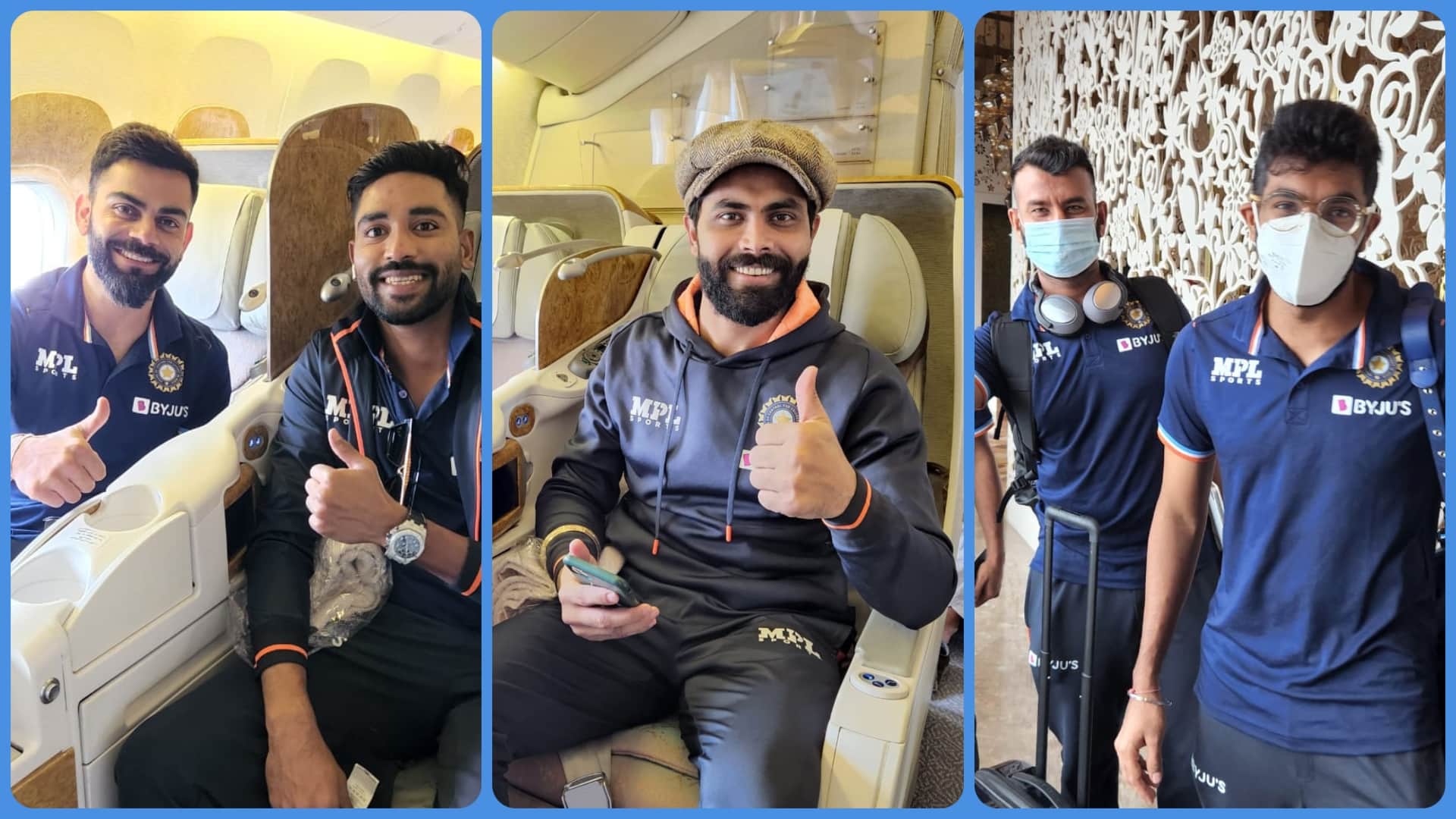 India vs England Indian Test team leaves for England tour check Virat Kohli bumrah pujara jadeja shardul shami shubman gill pictures