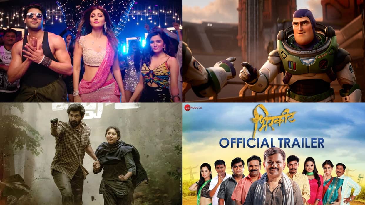 These 25 movies releasing today including Shilpa Shetty Abhimanyu Dassani Nikamma Ittu si Baat Light year Posti Virata Parvam