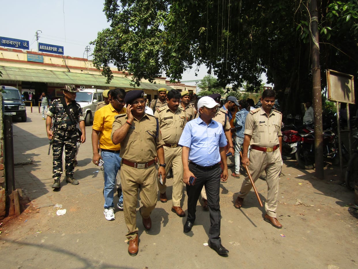 Railway station turned into a cantonment, tight security arrangements