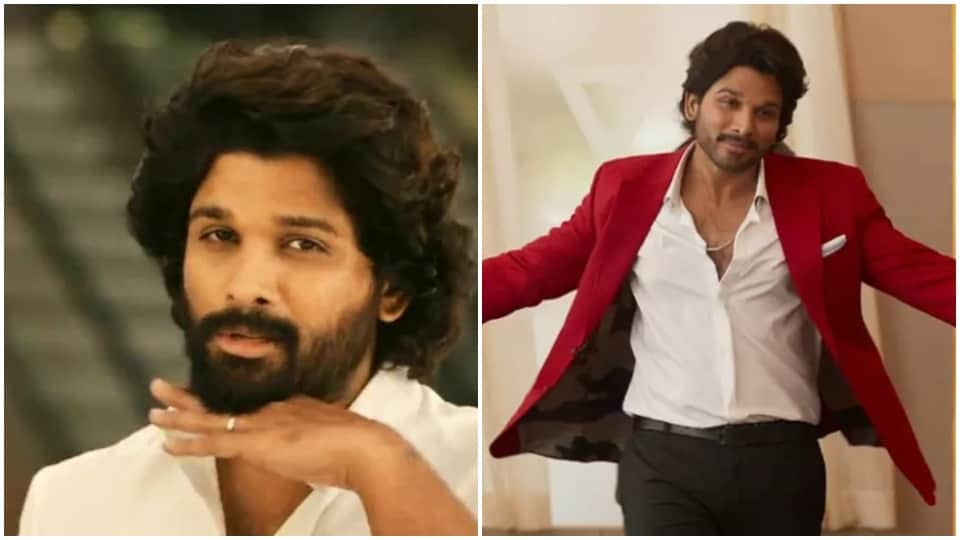 pushpa actor allu arjun makes grand entry at india day parade  with wife sneha reddy in new york