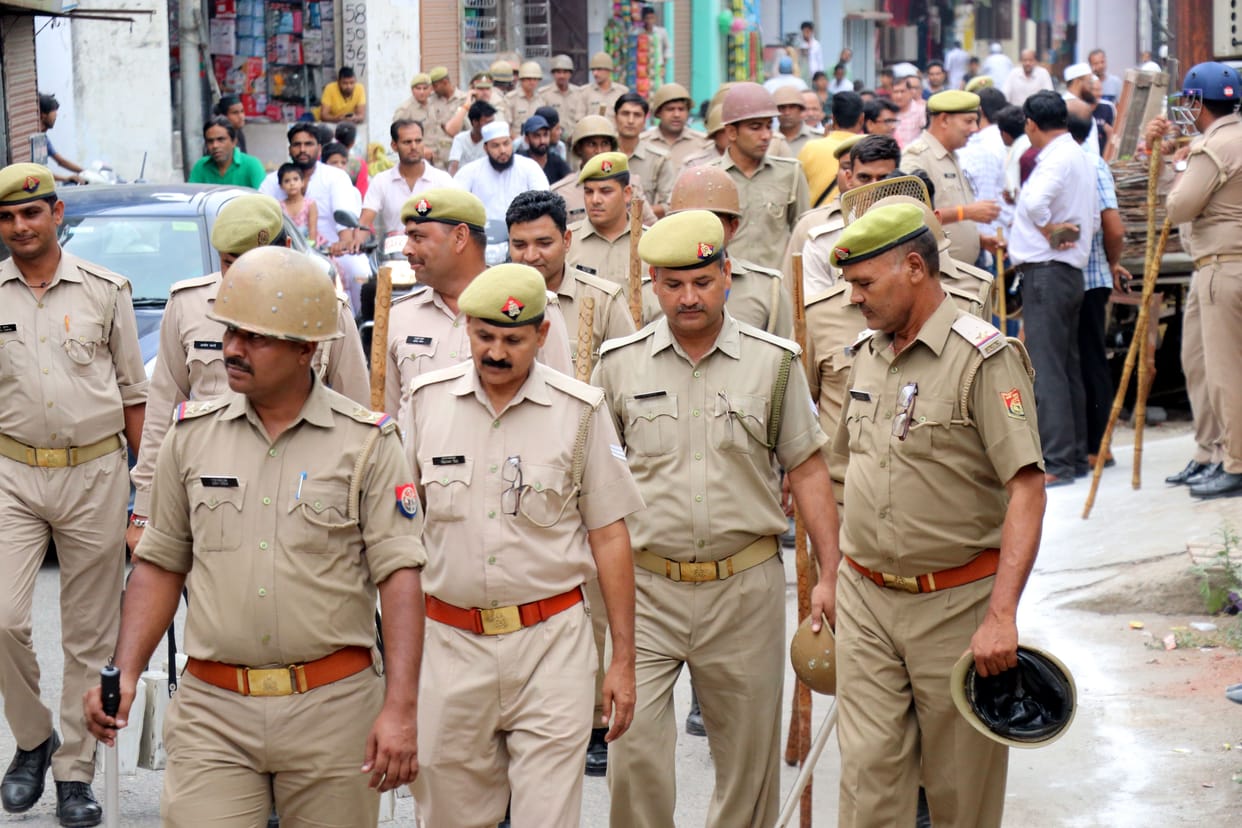 Thankfully ... the district remained calm, the prayers were held under the guard of the police