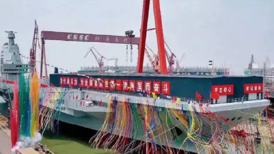 China increasing Navy strength, commissioned the third aircraft carrier