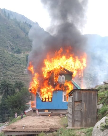 fire in home