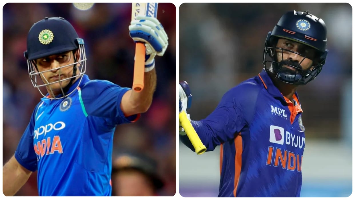 IND vs SA Dinesh Karthik hits first half century in T20 career of 16 years breaks Mahendra Singh Dhoni two record