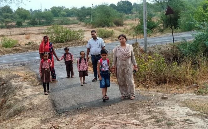 27 percent of the students reached the schools on the first day.