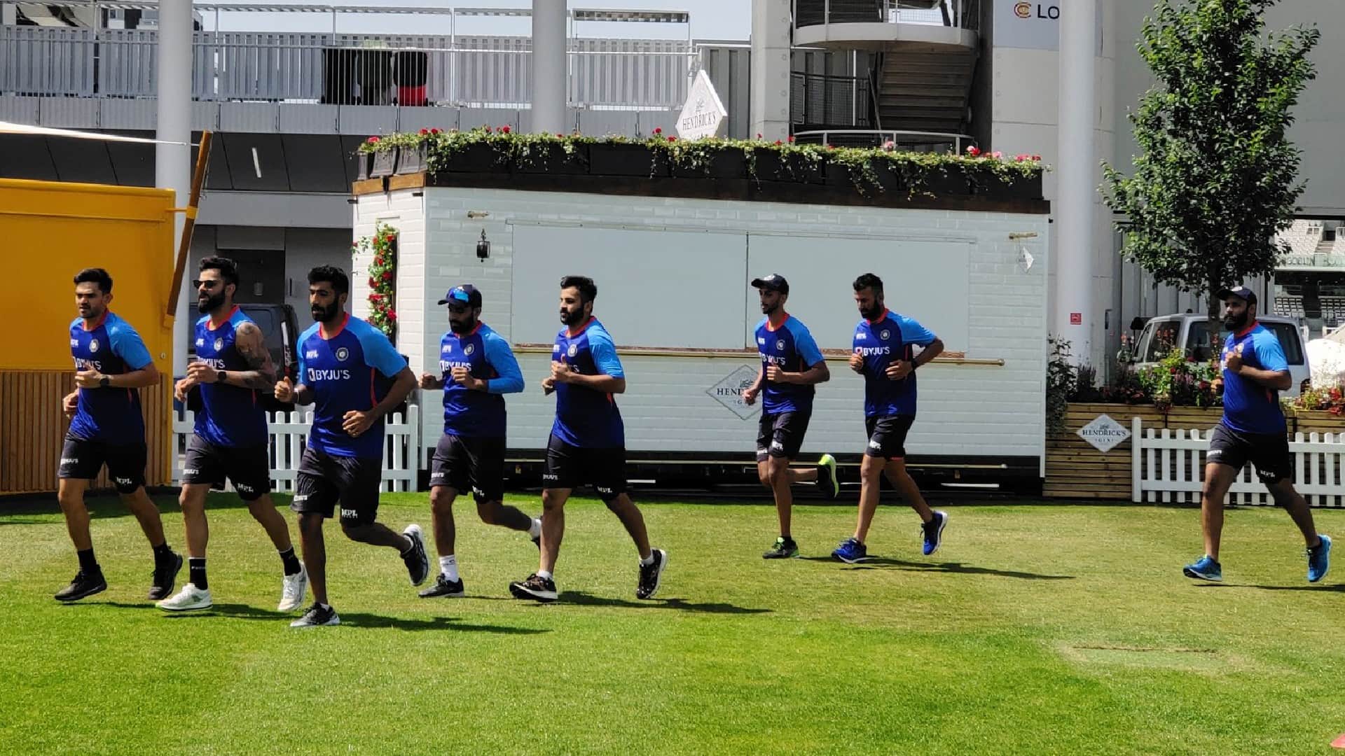 Team India Starts Practice in England Kohli, Bumrah and Pujara sweats hard