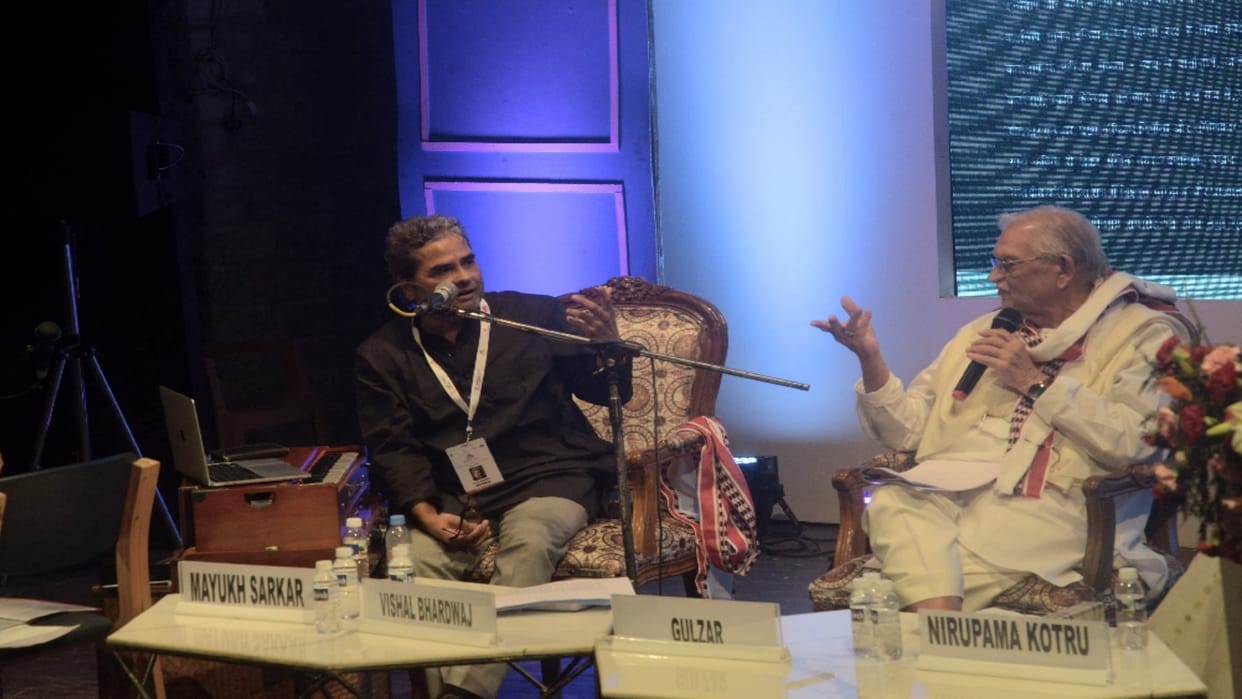 Literature Festival Shimla: Lyricist Gulzar took a jibe at the arrangement with his composed song, film director Vishal Bhardwaj also joined in the discussion