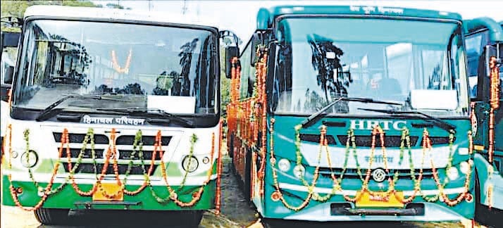 HRTC depot of Mandi division got 14 new buses