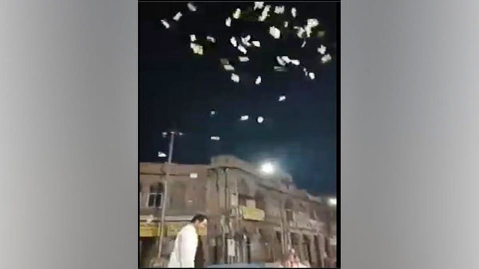 Video of Hyderabad man tossing Rs 500 notes in air goes viral