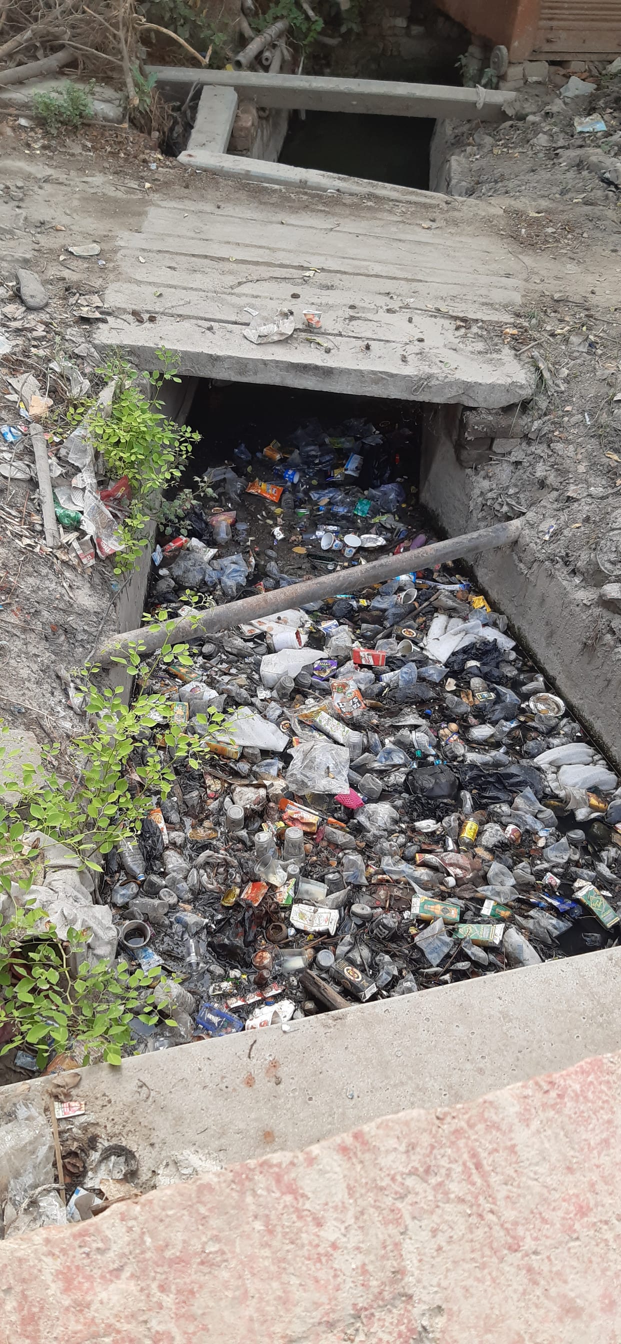 The cleaning of the drains could not be completed