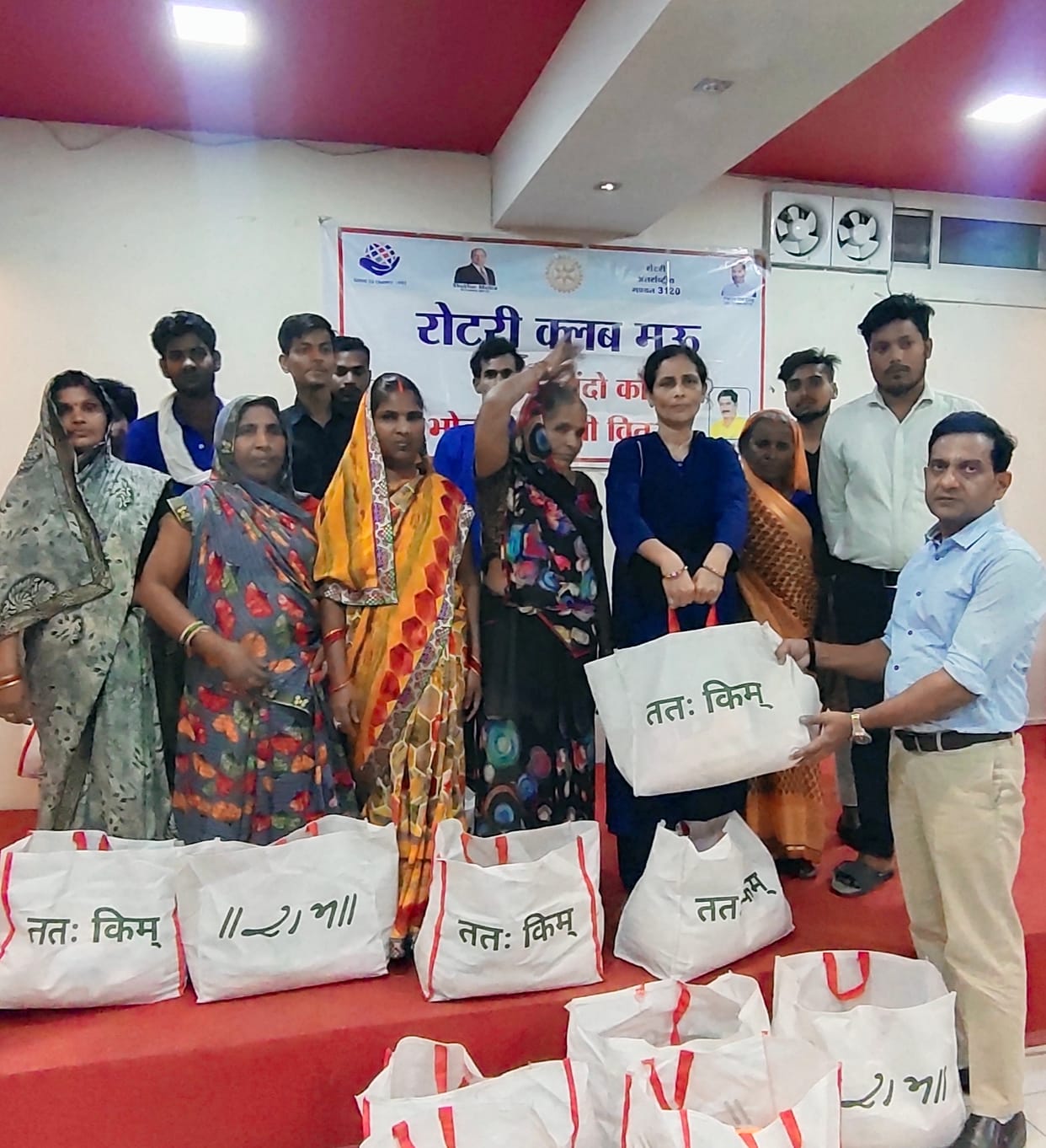 Rotary Club Mau distributed ration kits to the needy