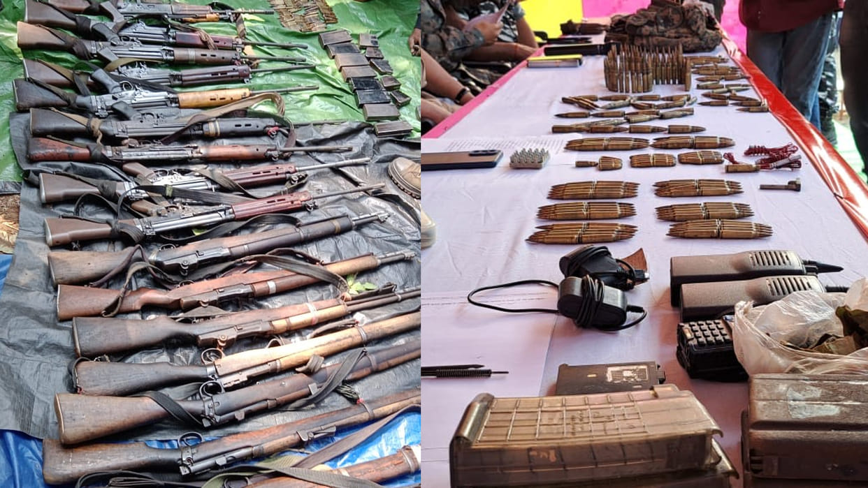 CRPF Operation Double Bull 14 encounters 16 IEDs recovered in 18 days 14 hardcore Naxalites including 28 lethal weapons arrested