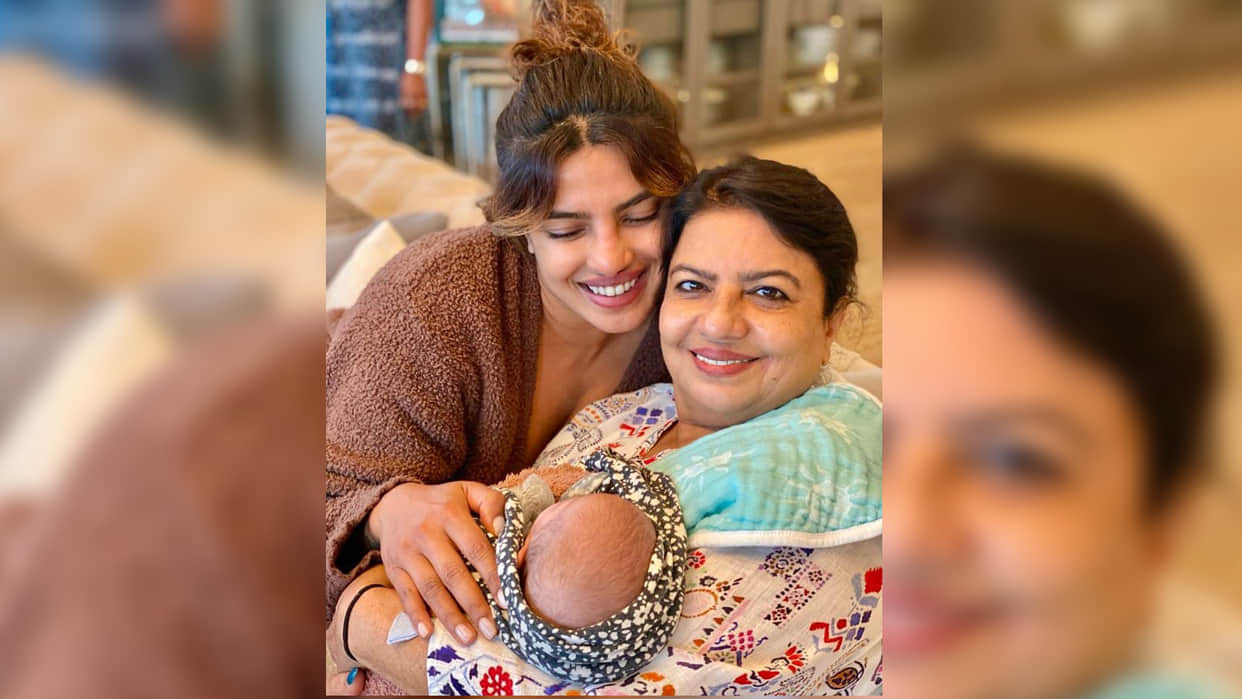 Priyanka Chopra shares a photo on her mother Madhu Chopra birthday with Daughter Malti Marie Chopra Jonas