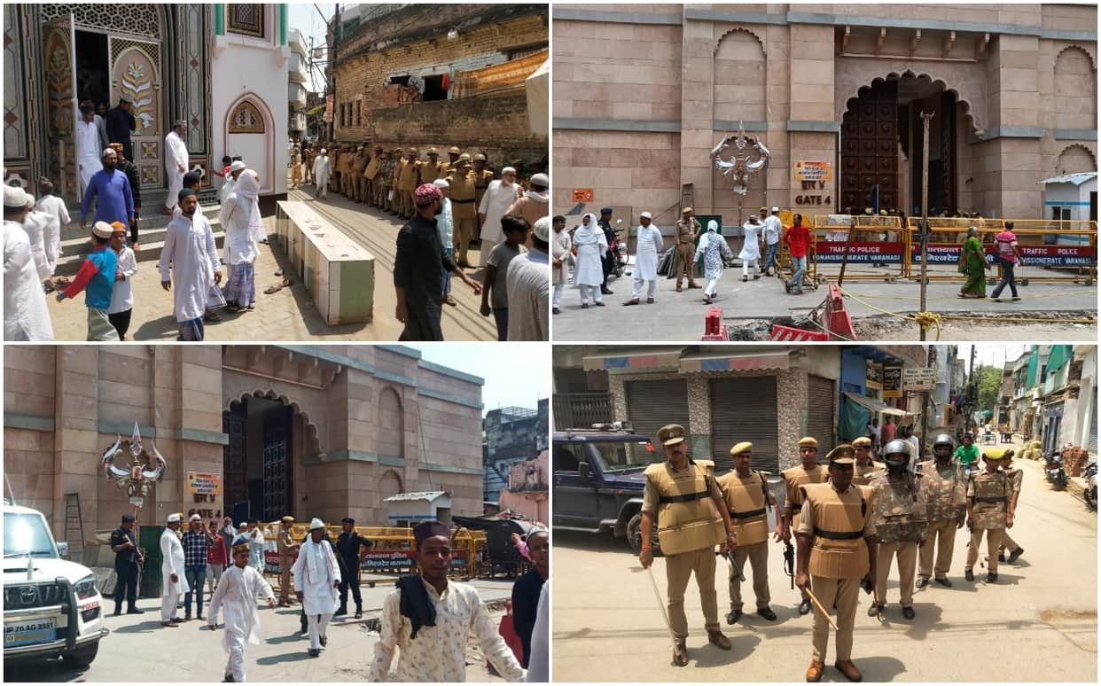Gyanvapi masjid varanasi juma namaz done peacefully amid ruckus and violence Agneepath yojana see photos