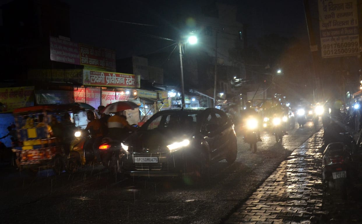 The weather became pleasant due to rain