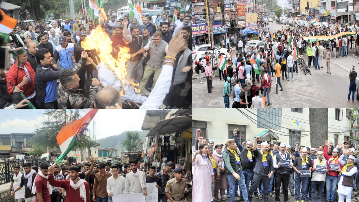 Agneepath Scheme protest: Youth staged a drive in Una, case registered against 100, rally in Sirmaur-Chamba