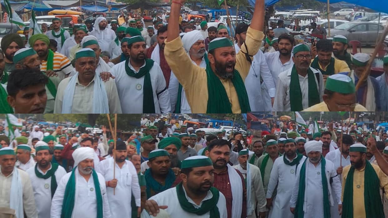 Agnipath Protest, Farmers from across the country gathered in Haridwar, foot march taken out under leadership of Rakesh Tikait
