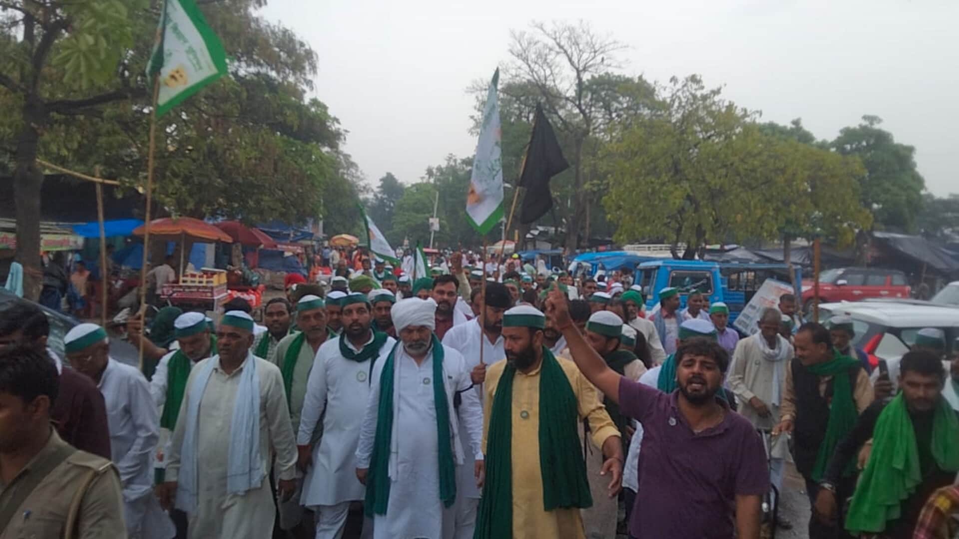 Agnipath Protest, Farmers from across the country gathered in Haridwar, foot march taken out under leadership of Rakesh Tikait