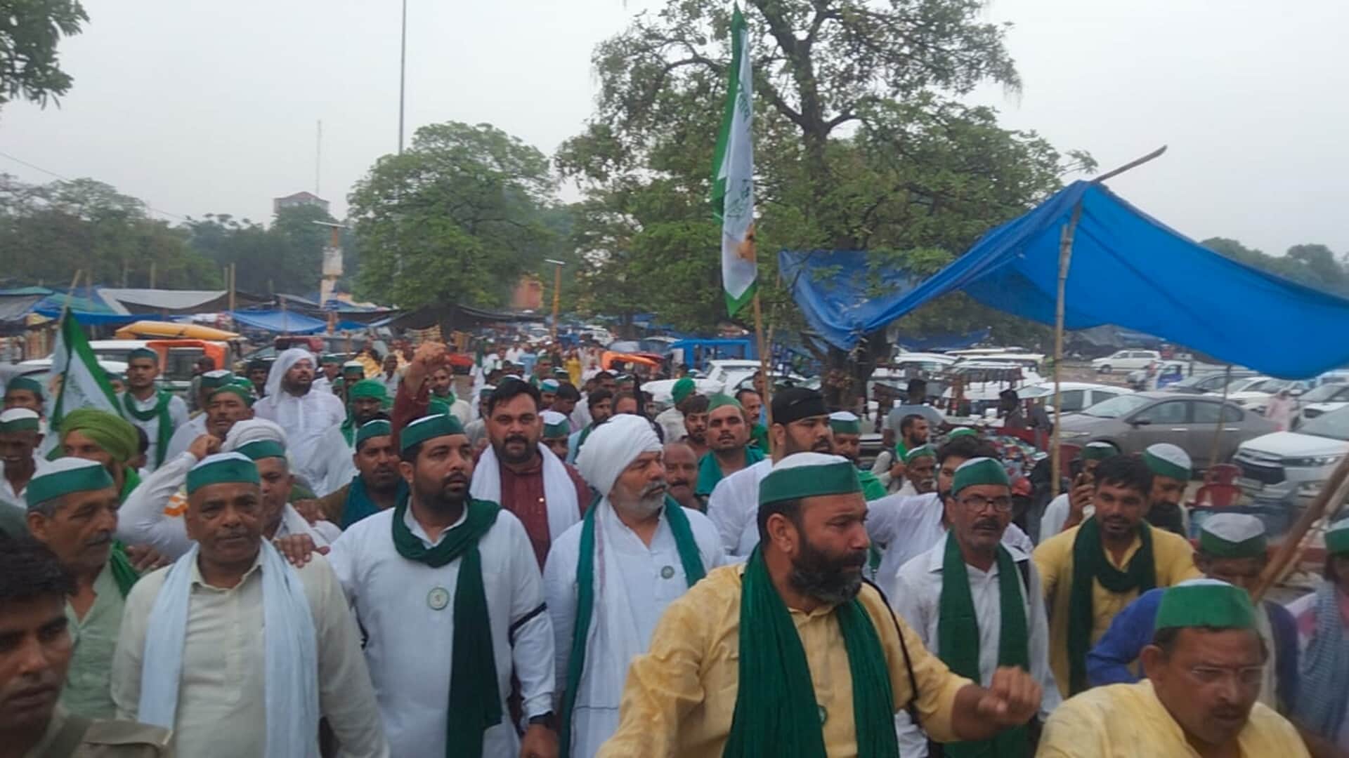 Agnipath Protest, Farmers from across the country gathered in Haridwar, foot march taken out under leadership of Rakesh Tikait