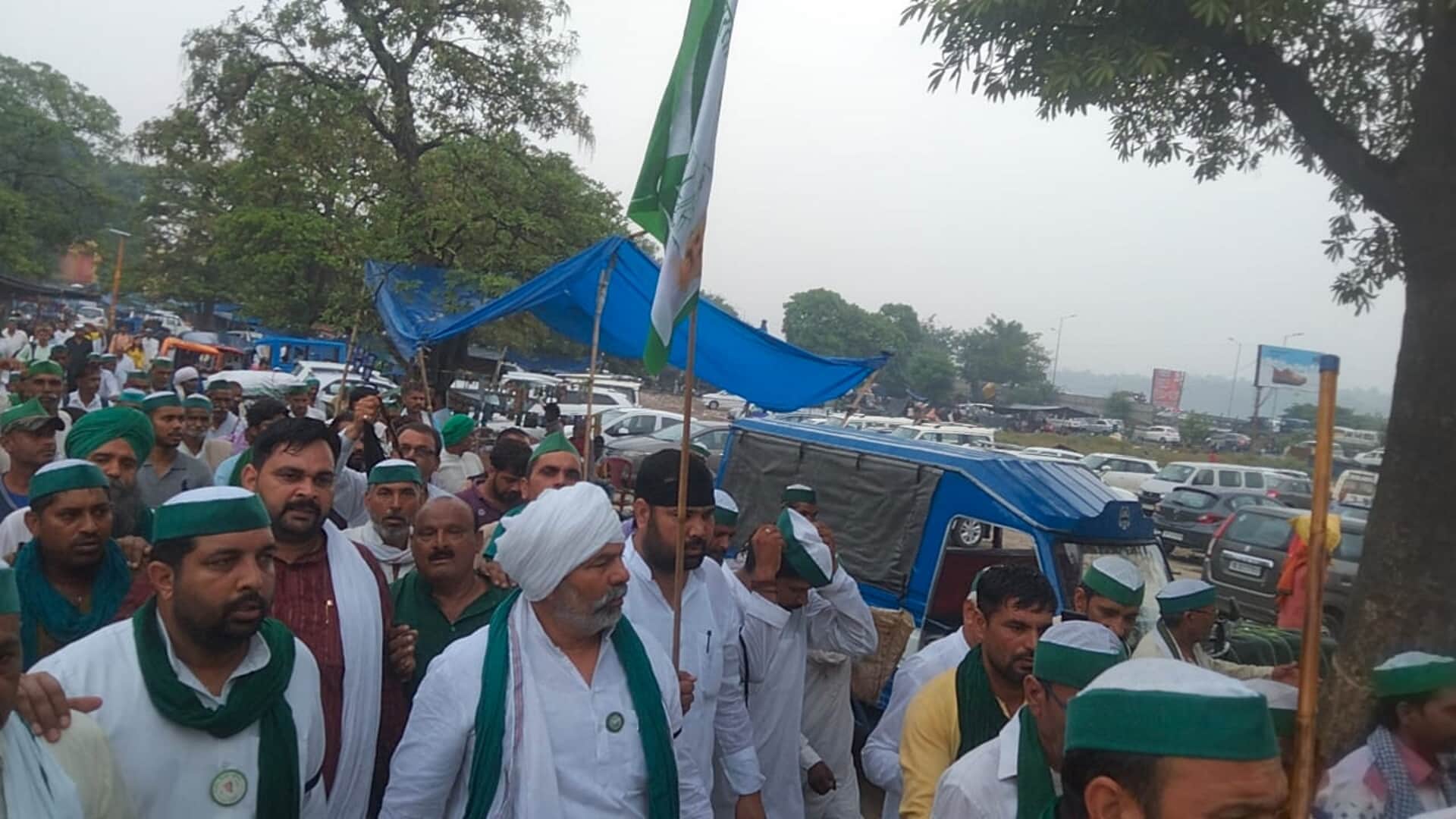 Agnipath Protest, Farmers from across the country gathered in Haridwar, foot march taken out under leadership of Rakesh Tikait
