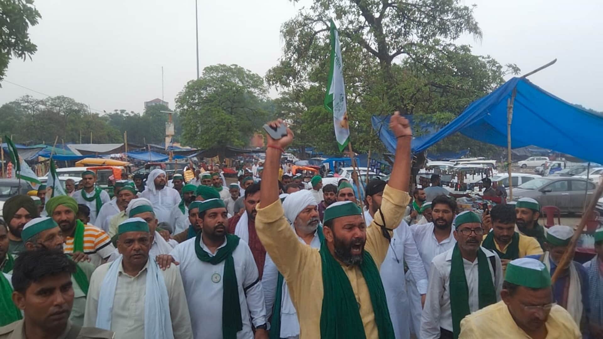 Agnipath Protest, Farmers from across the country gathered in Haridwar, foot march taken out under leadership of Rakesh Tikait