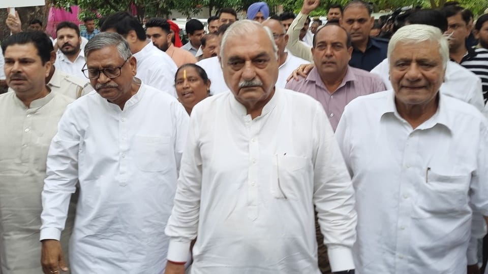 Press Conference of Haryana Former CM Bhupinder Hooda