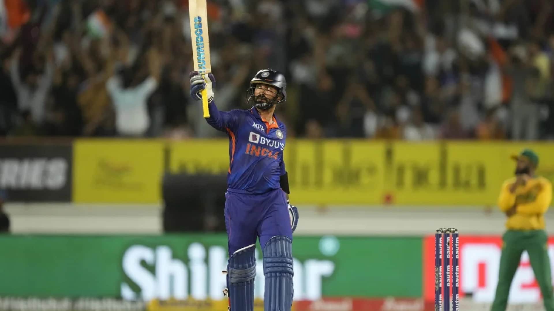 IND vs SA Photos Marco Jansen injured on Avesh Khan ball Harshal Patel Takes David Miller wickets Dinesh karthik and hardik pandya superhit