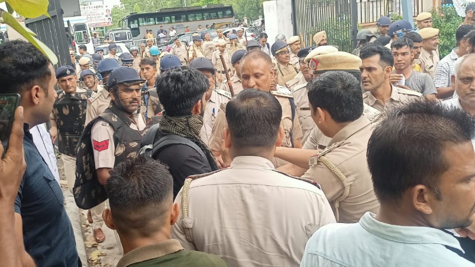 Protest against agnipath scheme in panipat