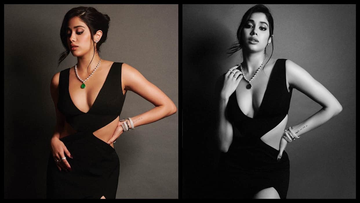 Janhvi Kapoor: Good Luck Jerry Actress Trolled for her bold black dress fans compare her with poonam pandey
