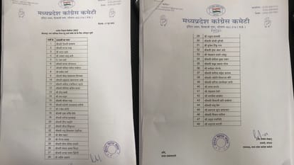 MP Local Body Election: After a long tussle, Congress list released late night, councilor candidates of four wards declared