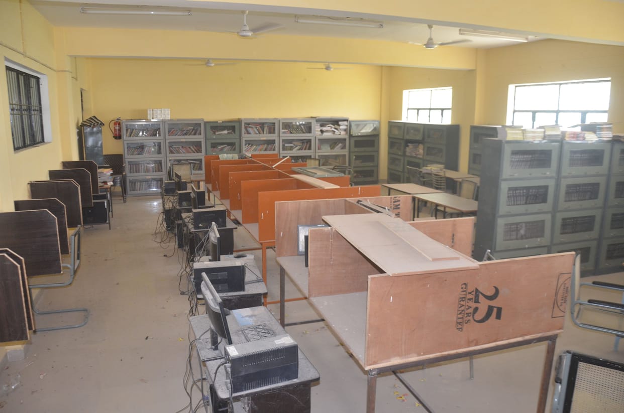 Library equipped with new books and computers