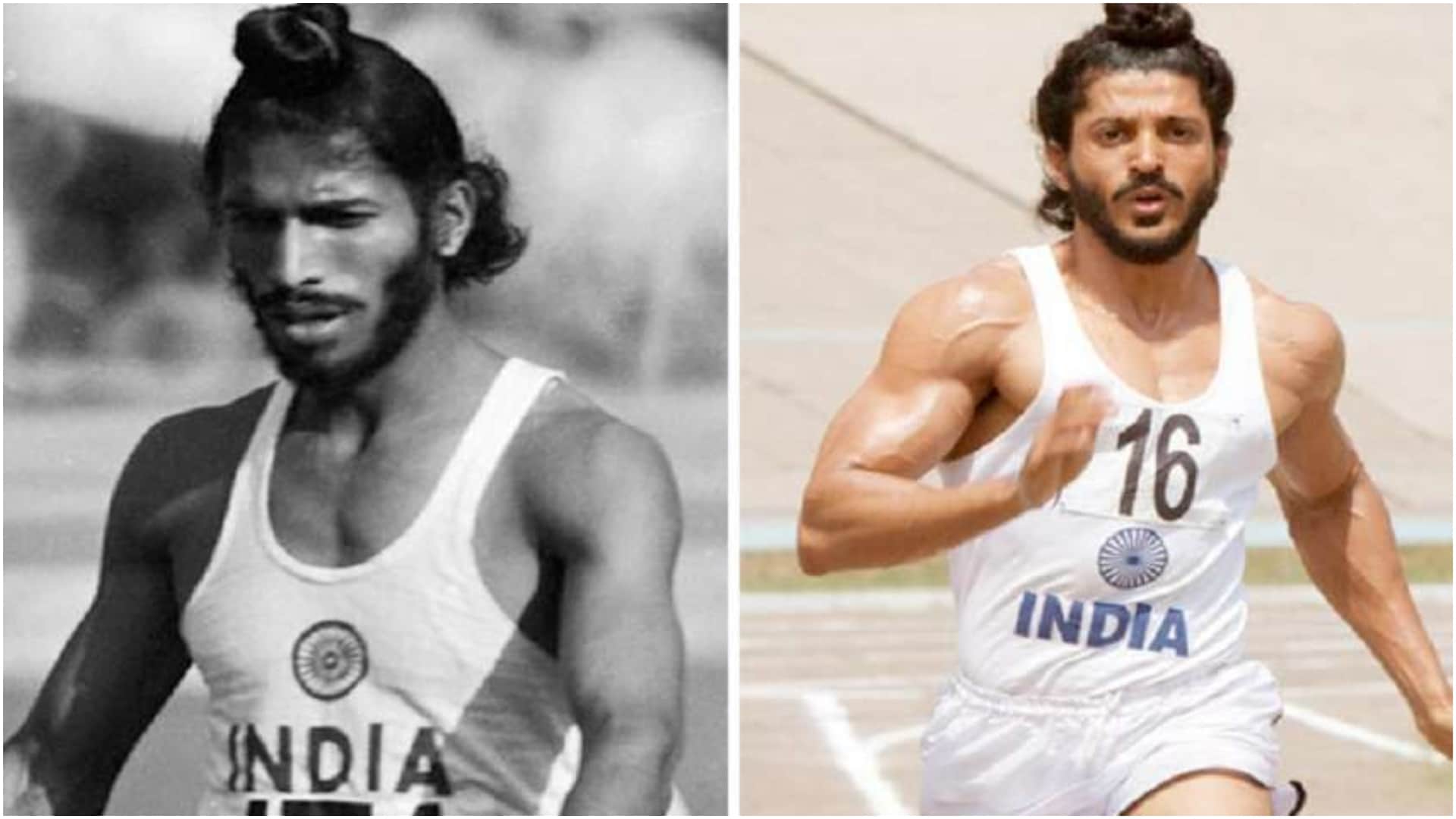 Farhan Akhtar celebrates as his film Bhaag Milkha Bhagg completes 10 years writes down note