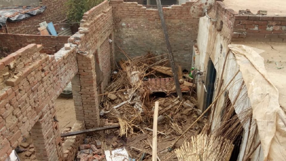 One died after roof of house fell in thunderstorm at muktsar
