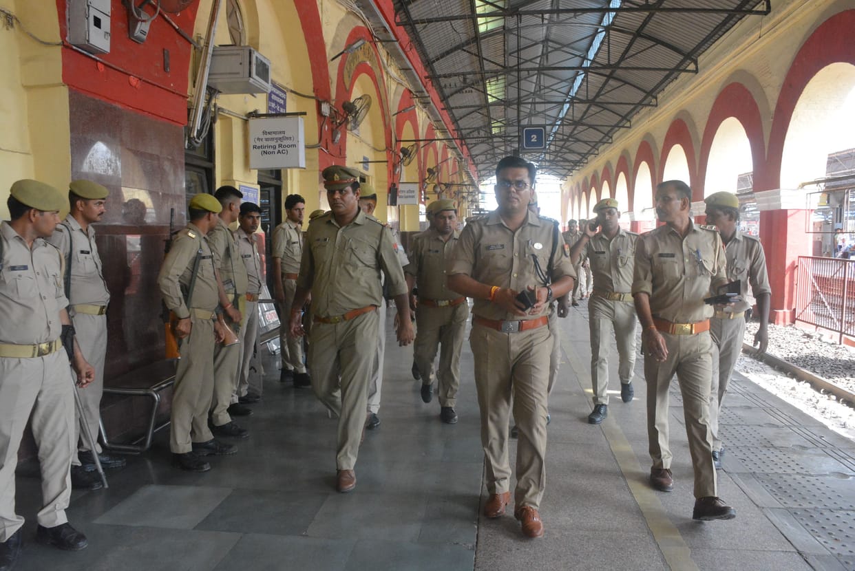 High alert at railway station