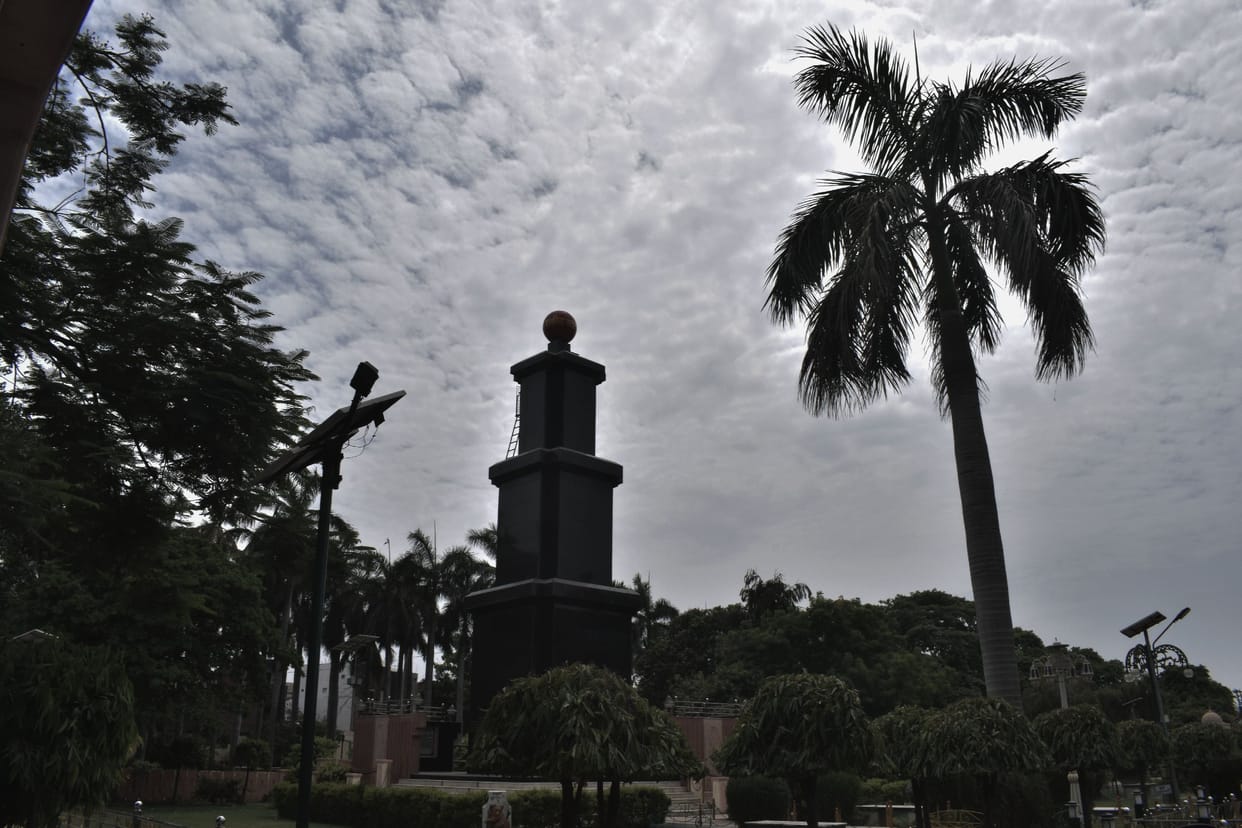 The sky was surrounded by mist throughout the day, the sun increased the heat