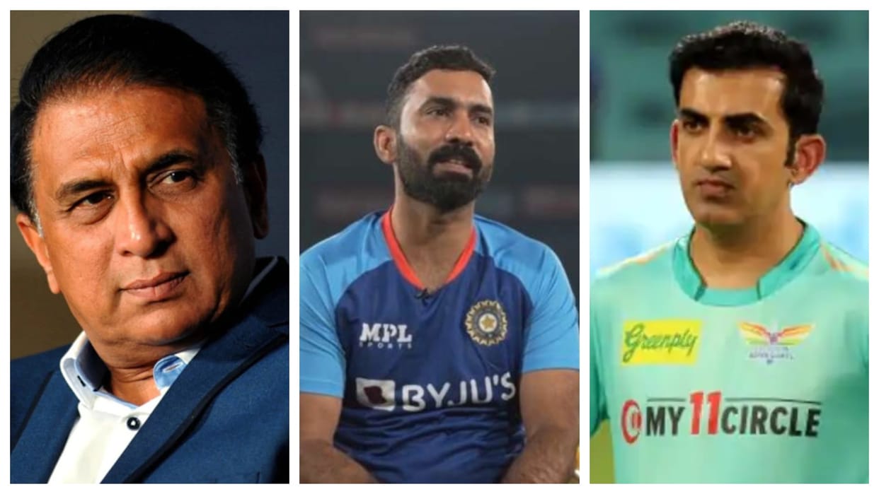 IND vs SA Former captain Sunil Gavaskar diagree with Gautam Gambhir over Dinesh Karthik in team india playing 11