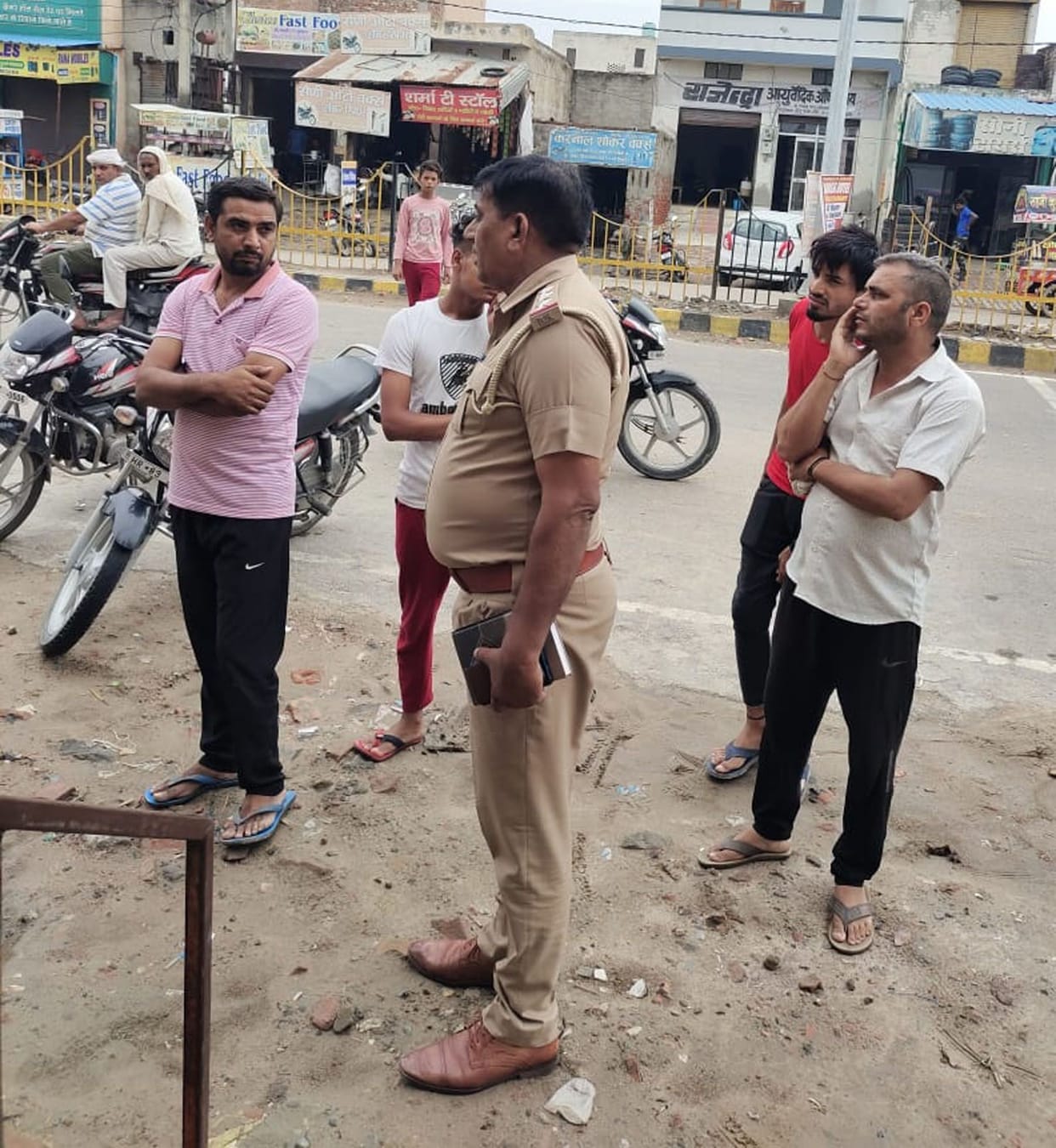 Police inspected CCTV cameras after theft incidents