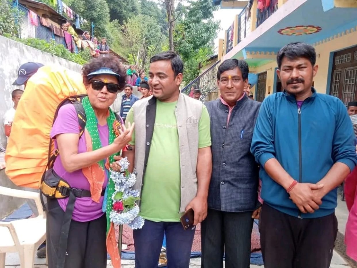 Mountaineering expedition team of Everest winner Bachendri Pal reached Nijmula Valley