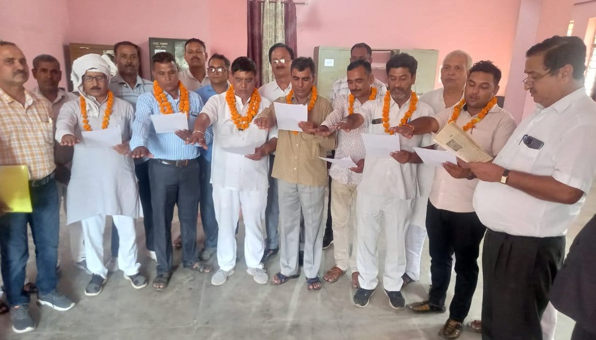 Pankaj Sharma elected as District President of Revenue Collection Amin Union