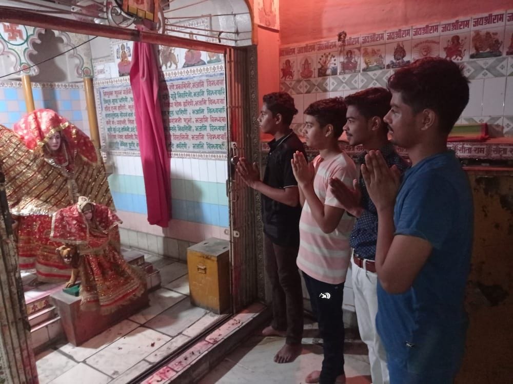 Offered offerings at religious places, shared happiness
