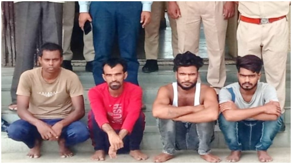 Diesel thief gang busted, police arrested four youths of MP Jhalawar Rajasthan
