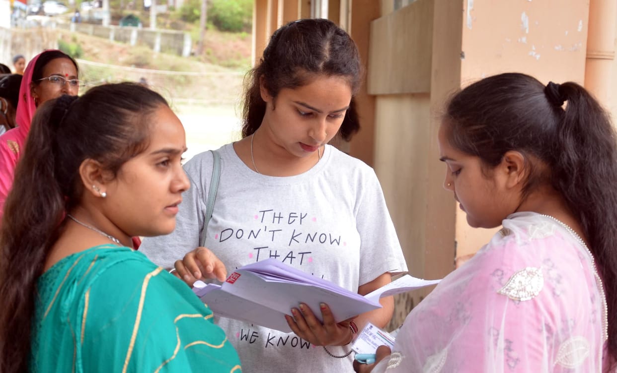 1,414 gave D.El.Ed entrance exam at ten exam centers