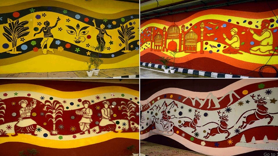 pragati maidan tunnel hi-tech in every respect world largest artefacts made on its walls