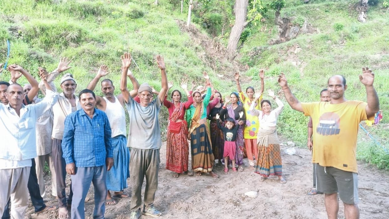 Protest For Water in Lohaghat