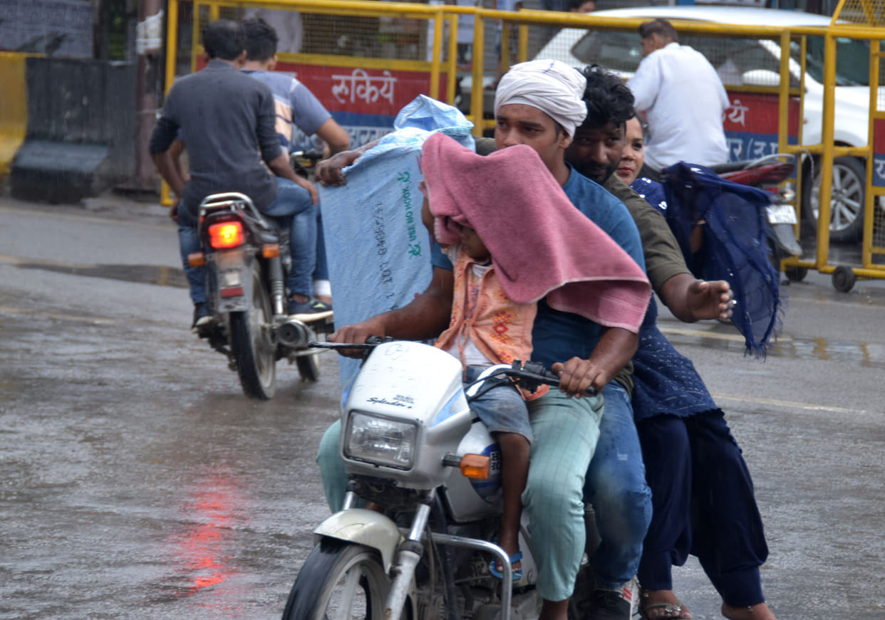 Relief from heat due to rain