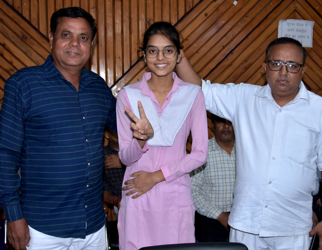 Daughters won, Namra in tenth and Shruti topped in 12th