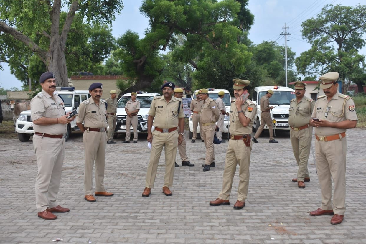 Hathras: On the information of the protest, the SP took stock of the security