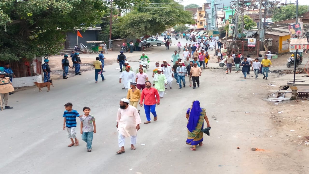 Maulana Tauqir Raza protested in Bareilly regarding arrest of Nupur Sharma