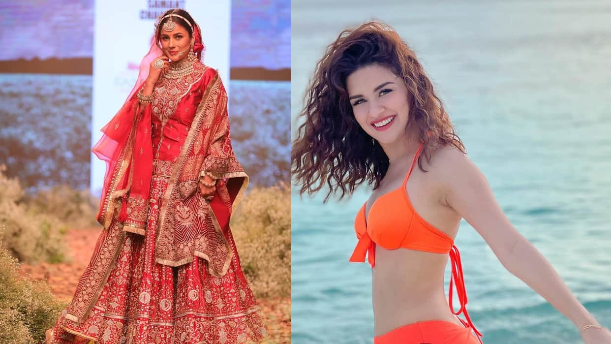 Shehnaaz Gill  ramp walk in bridal look and Avneet Kaur latest bold pics today celebrity update in 10 pictures