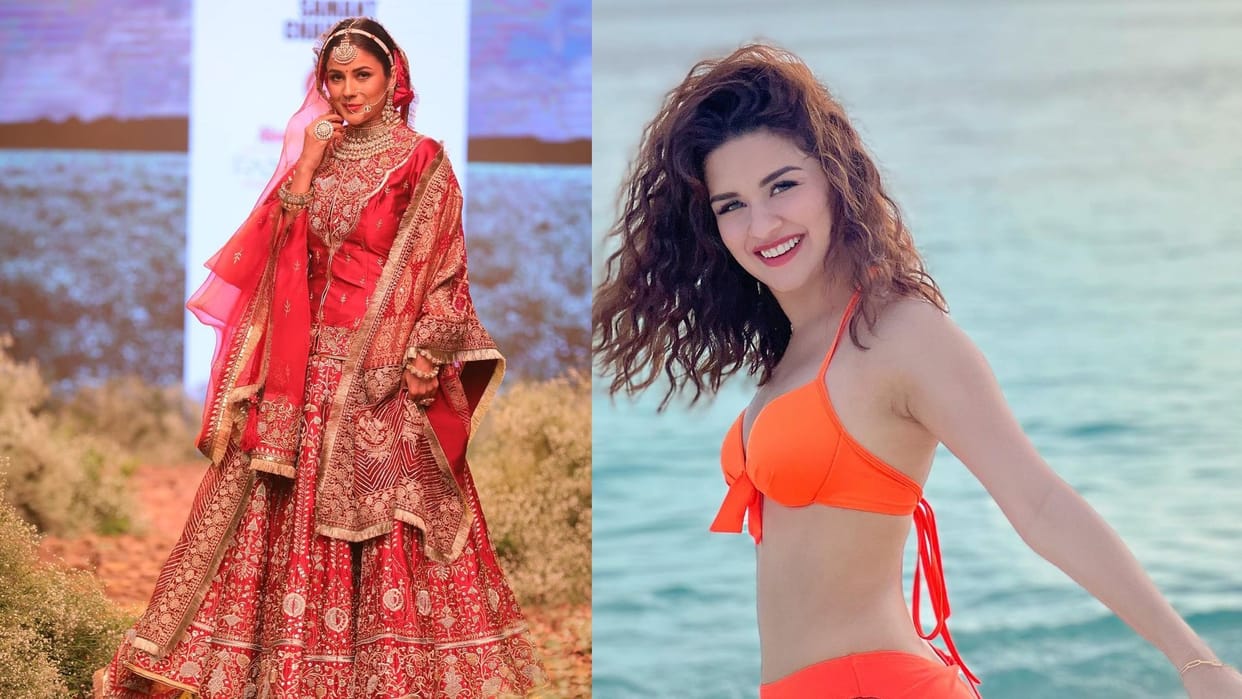 Shehnaaz Gill  ramp walk in bridal look and Avneet Kaur latest bold pics today celebrity update in 10 pictures